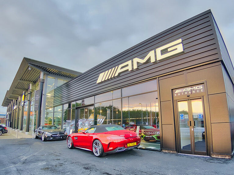 Car Dealership Aluminium Door