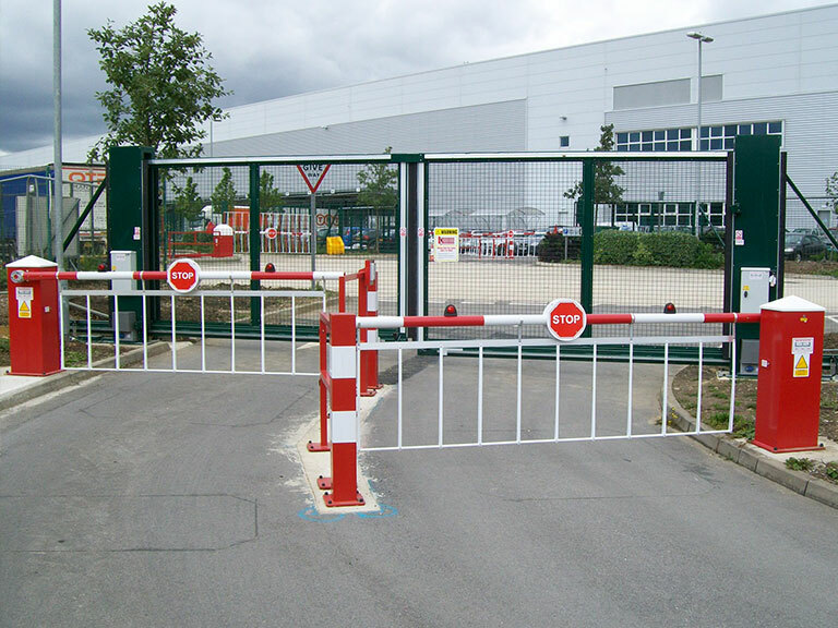 Automated Barriers Access Control at Warehouse Entrance