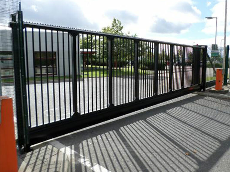 Sliding Gate at Entrance to Site