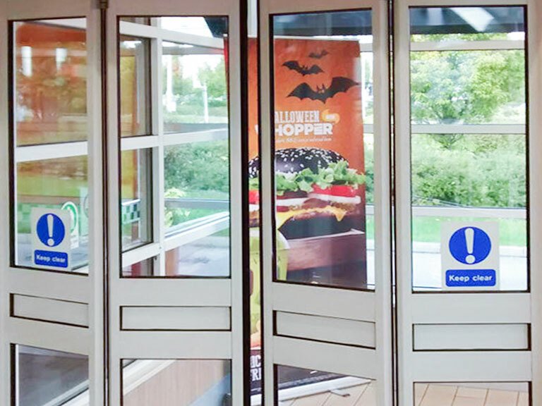 Burger King Entrance Automatic Folding Doors