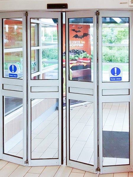 Burger King Entrance Automatic Folding Doors