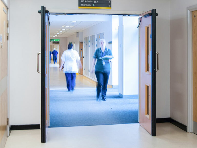 Hospital Retrofit Automatic Swing Doors