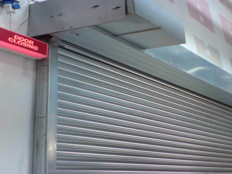 Industrial Fire Shutter in Food Court