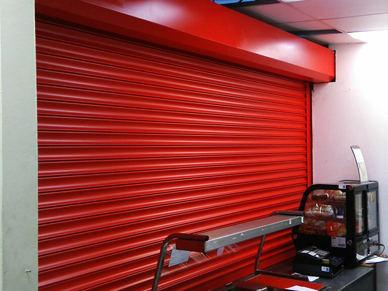 Servery Fire Shutter at Cafe