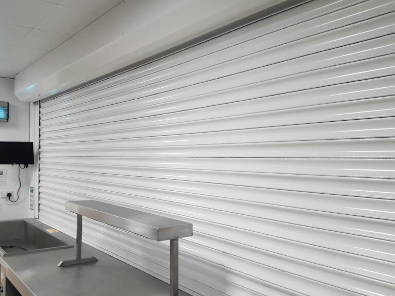 Servery Fire Shutter at School