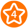 ABC Doors Icon Orange Star 4 Small