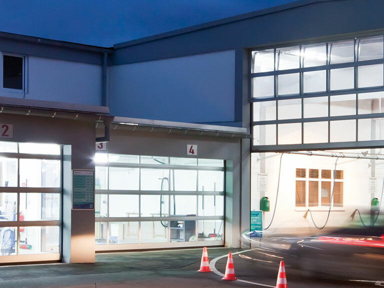 Industrial Sectional Door Garage Entrance