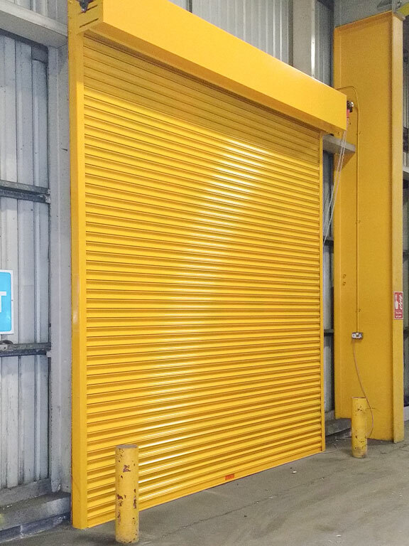 Traditional Roller Shutter at Warehouse Exit